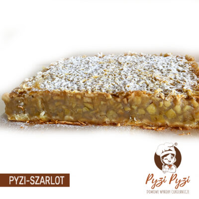 Pyzi-Szarlot - domowe ciasto z cukierni PyziPyzi w Kaliszu