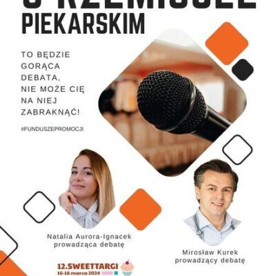 Plakat debaty o rzemiośle piekarskim