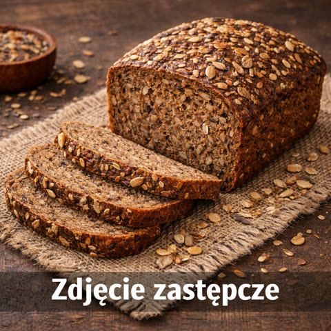 Chleb żytni razowy z ziarnami