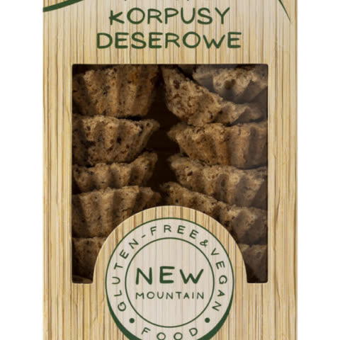 Wegańskie i bezglutenowe Kruche (tartaletki) korpusy deserowe 200g