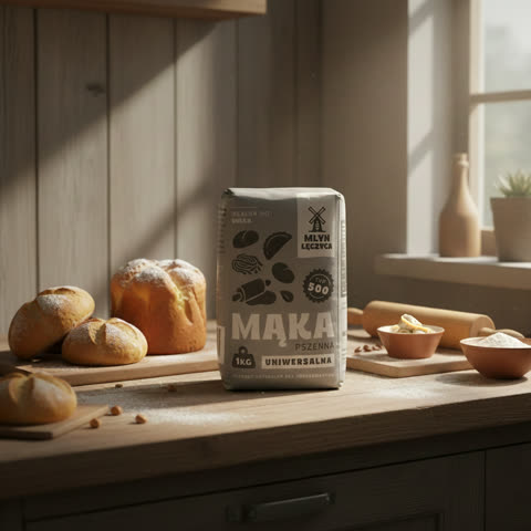 Mąka pszenna UNIWERSALNA typ 500 - 1kg