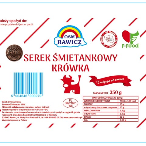 Twarożek próżniowy - "Krówka śmietankowa" 250g