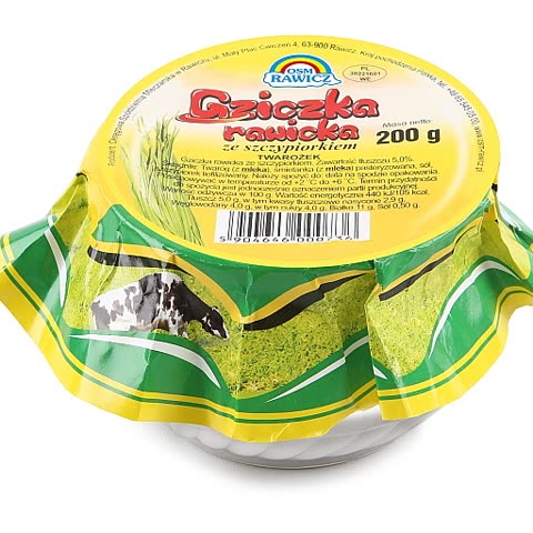 Gziczka rawicka ze szczypiorkiem - kubek 200g