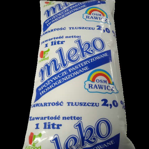 Mleko 2%-  folia 1L
