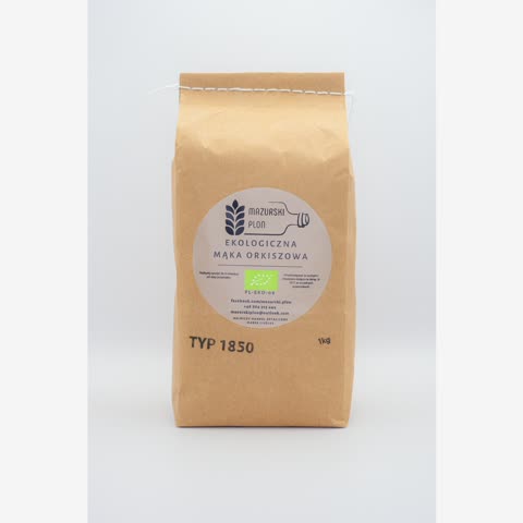 ekologiczna mąka orkiszowa typ 1850 1 kg